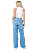 Pantalon Recto de Mezclilla