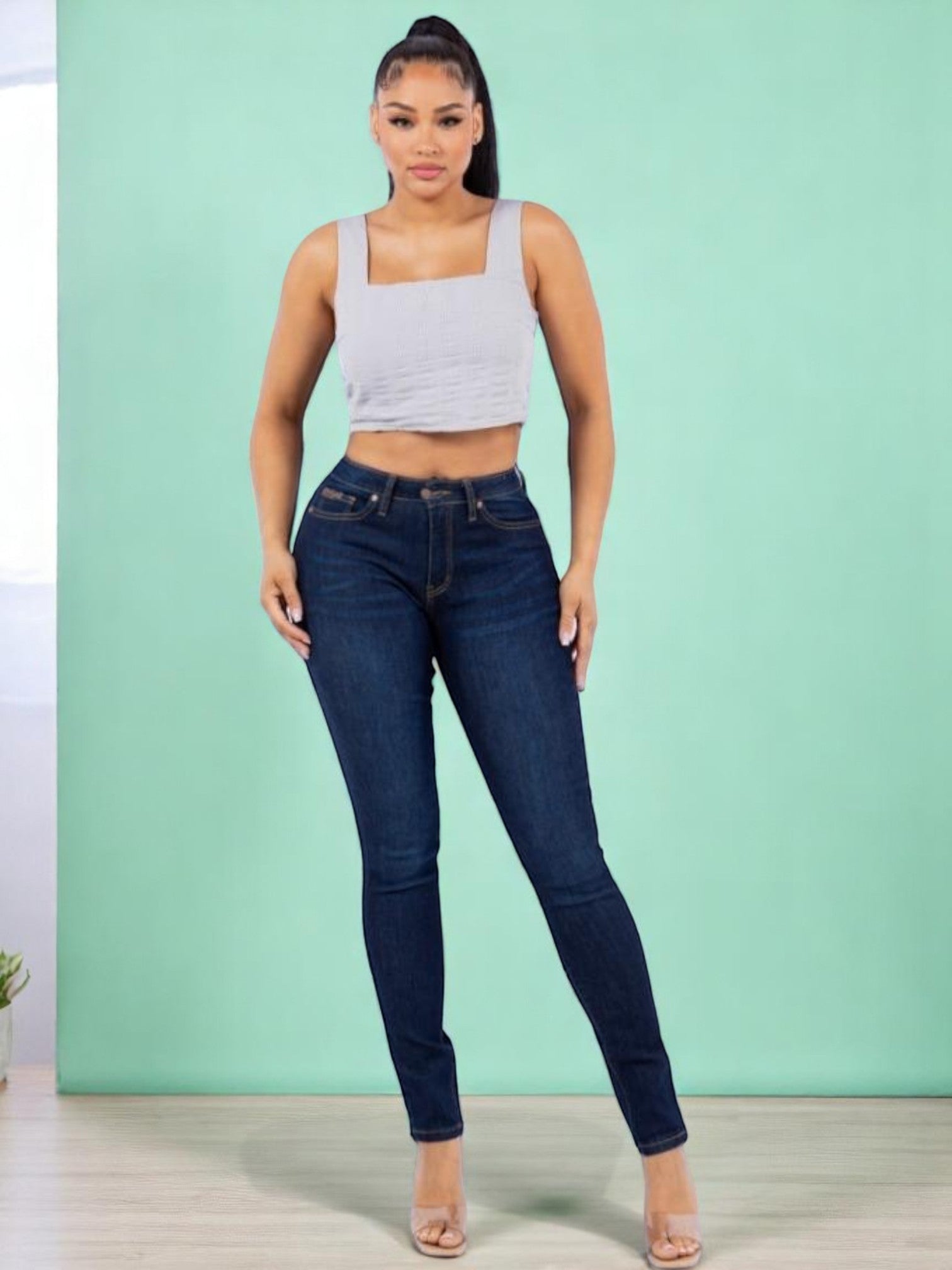 Pantalon Skinny de Mezclilla