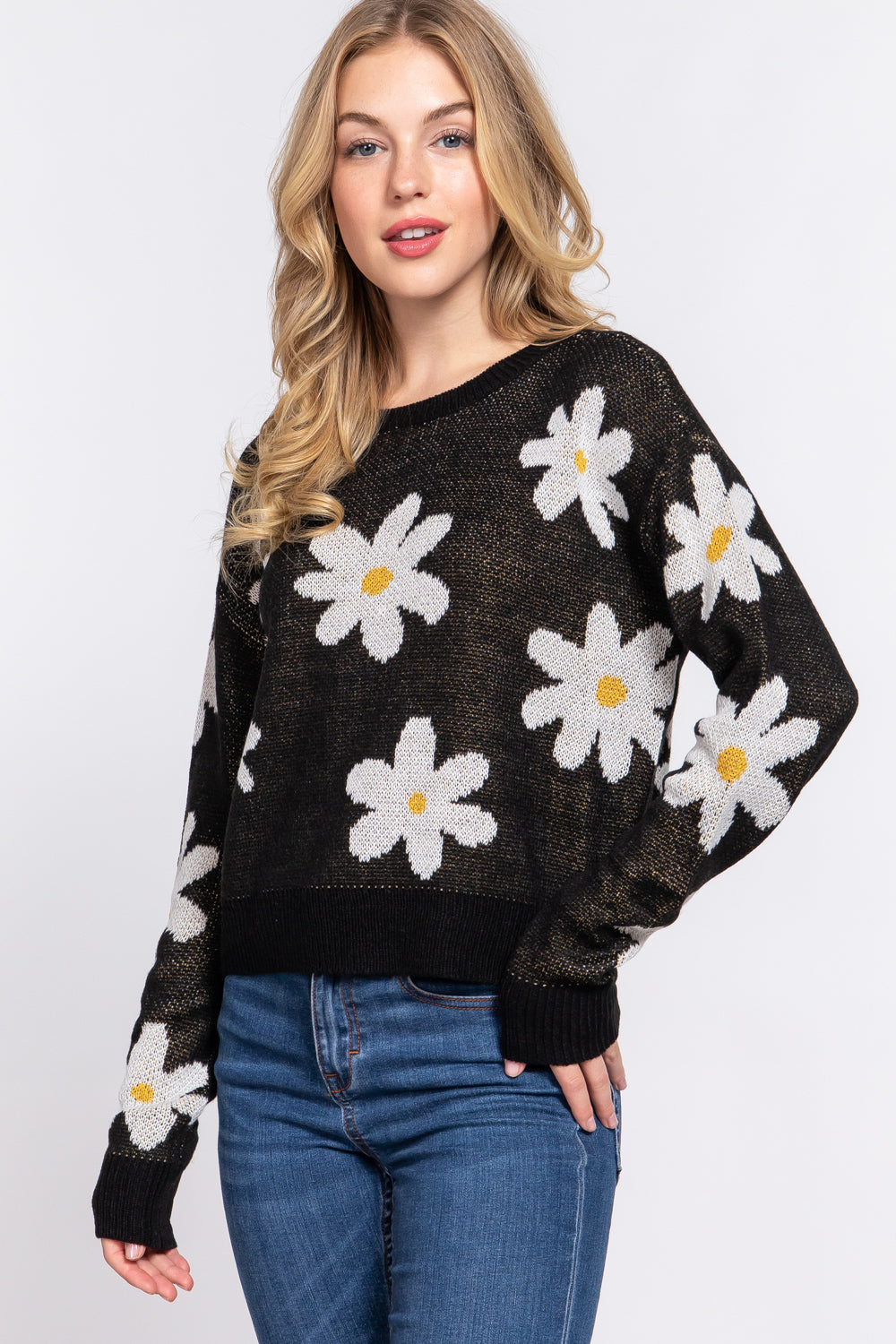 Sueter Diseño de Flores Casual