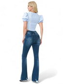 Pantalon de Mezclilla Con Campana