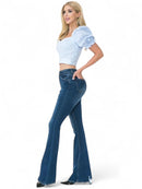 Pantalon de Mezclilla Con Campana