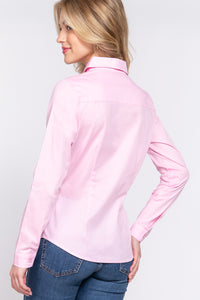 Camisa de Manga Larga con Botones