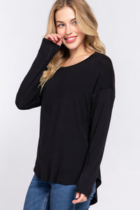 Blusa manga larga holgada