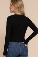 Blusa escote recto