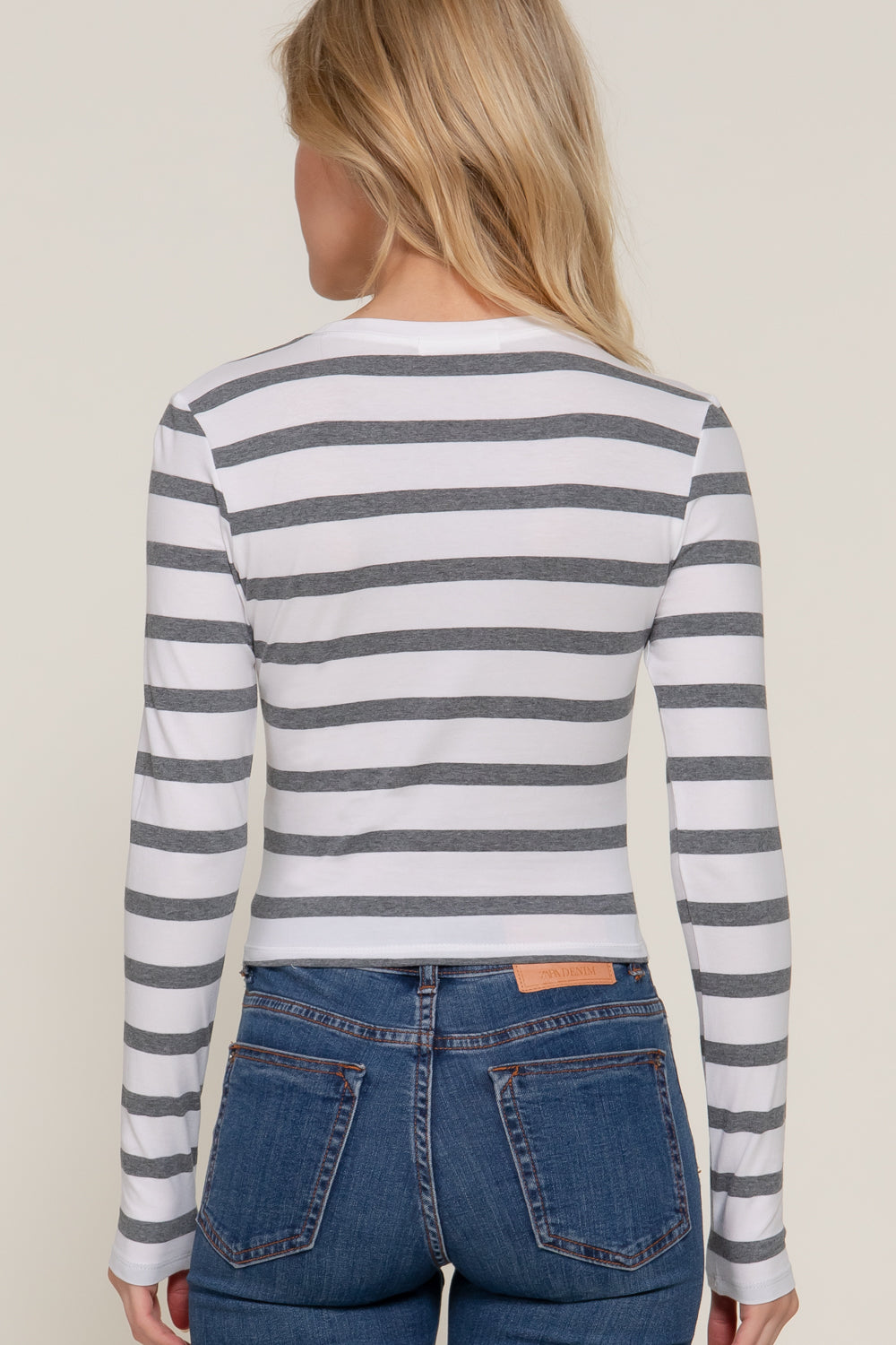 Blusa Manga Larga Rayas para Mujer