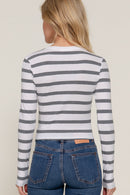 Blusa Manga Larga Rayas para Mujer
