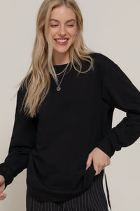 Blusa Básica Blanca Manga Larga
