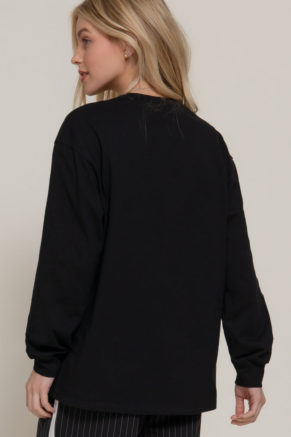 Blusa Básica Blanca Manga Larga