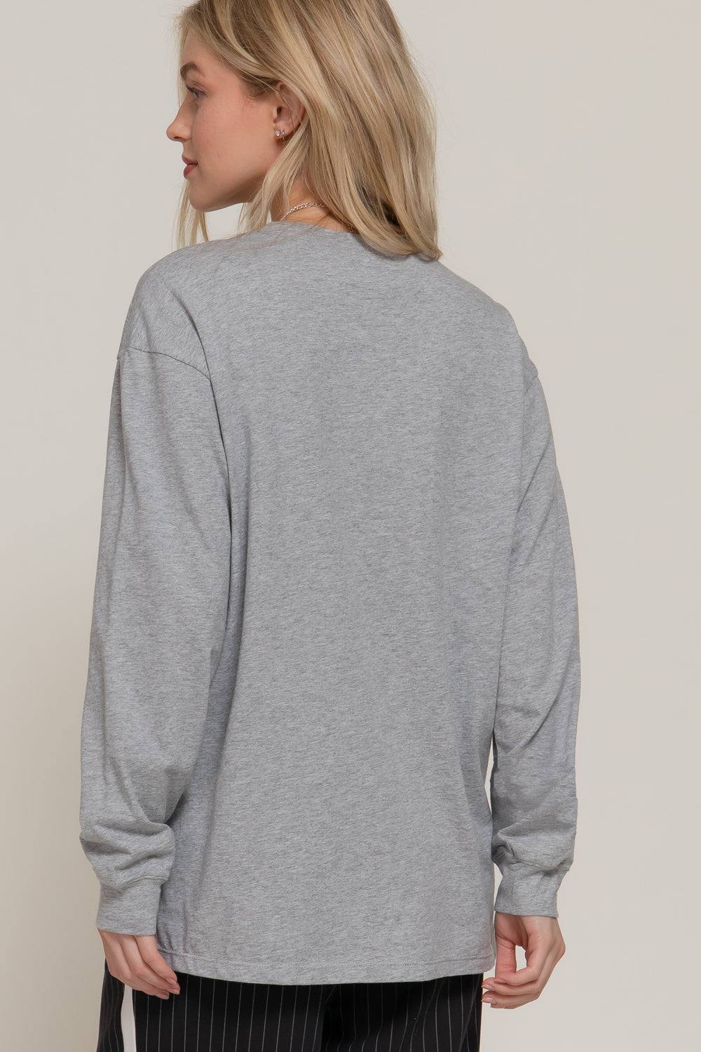 Blusa Básica Blanca Manga Larga