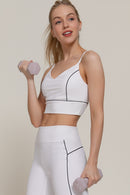 Top Deportivo Corto con Tirantes y Vivos Contrastantes