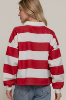 Sudadera estampada estilo universitario