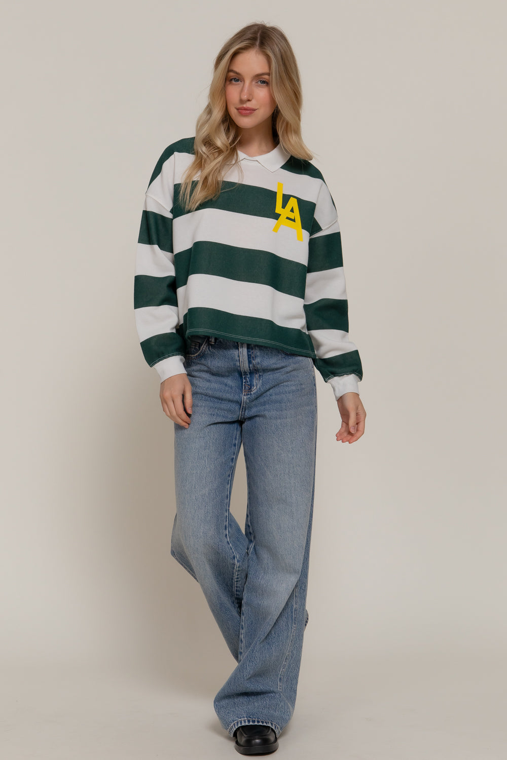 Sudadera estampada estilo universitario