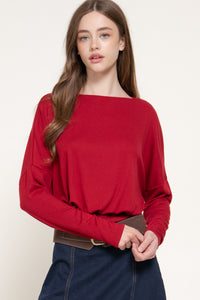 Blusa canalé cuello V con botones