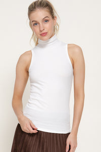 Blusa cuello alto sin mangas