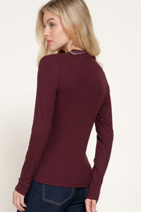 Blusa manga murciélago con puño elástico