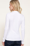 Blusa manga murciélago con puño elástico