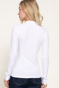 Blusa manga murciélago con puño elástico