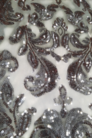 Vestido corto de lentejuelas con tirantes