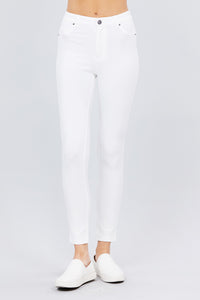 Pantalon Ajustado de Tejido Elastico