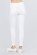 Pantalon Ajustado de Tejido Elastico
