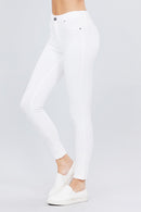 Pantalon Ajustado de Tejido Elastico
